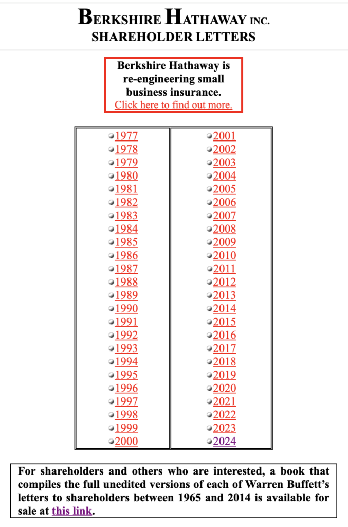 listy warrena buffetta